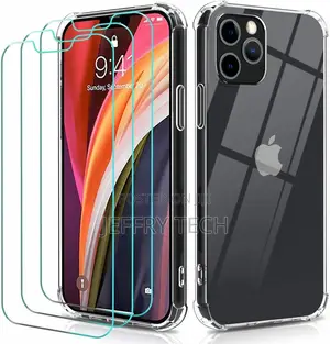 Clear Case for iPhone 12 11 Pro MAX Mini 7 8 Plus Cover Glas