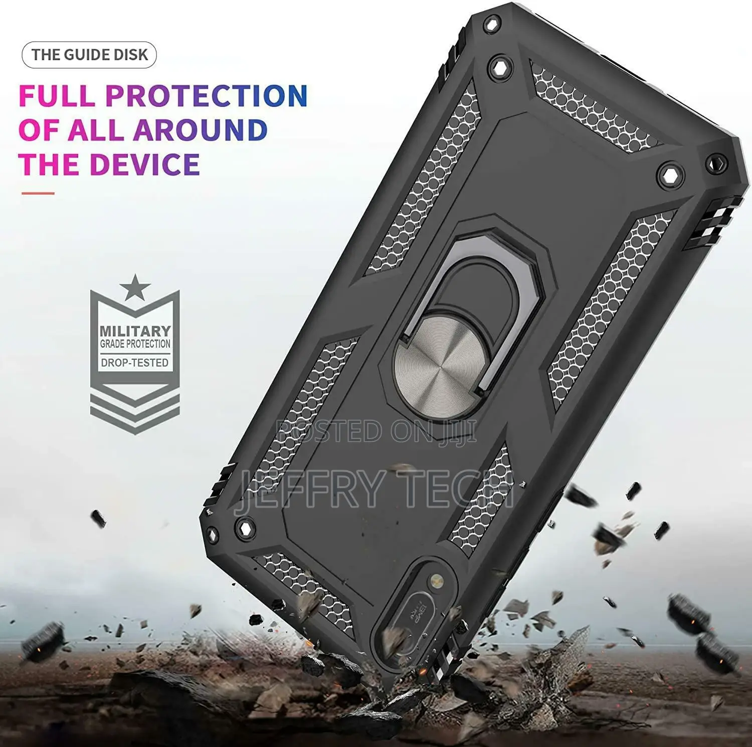 Huawei Y6 2019, Y6s, Shockproof Magnetic Ring Armour TOUGH P