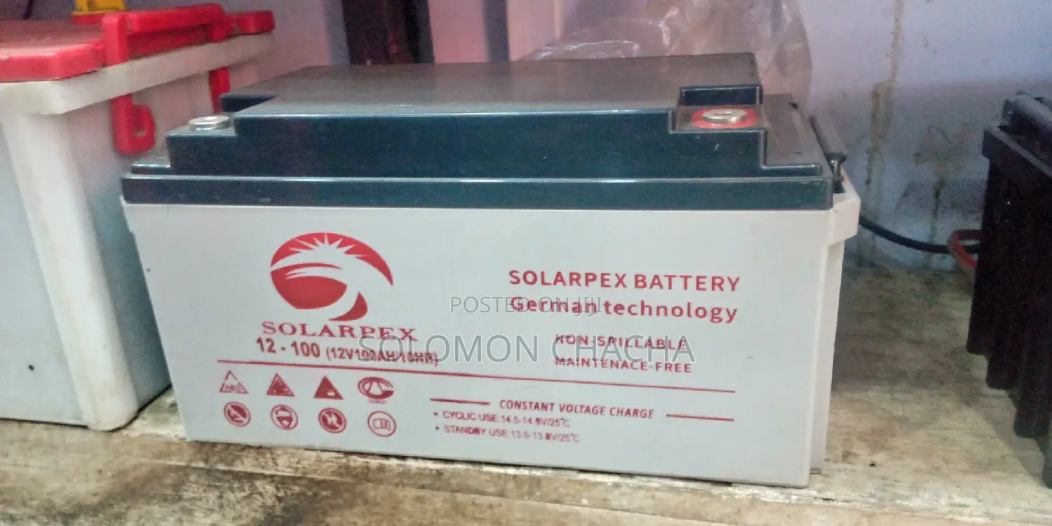 Solarpex Battery 100ah/12v/10hr FREE MAINTANCES