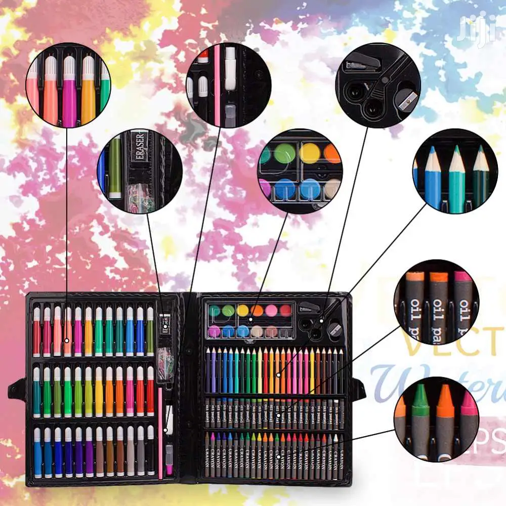 Kids Creative Art Craft for Drawing Colour Pens Gift Set