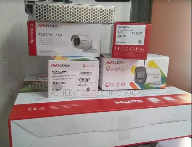 4 Colored Hik Vision CCTV Camera 1080p With Coloured Vision - main view