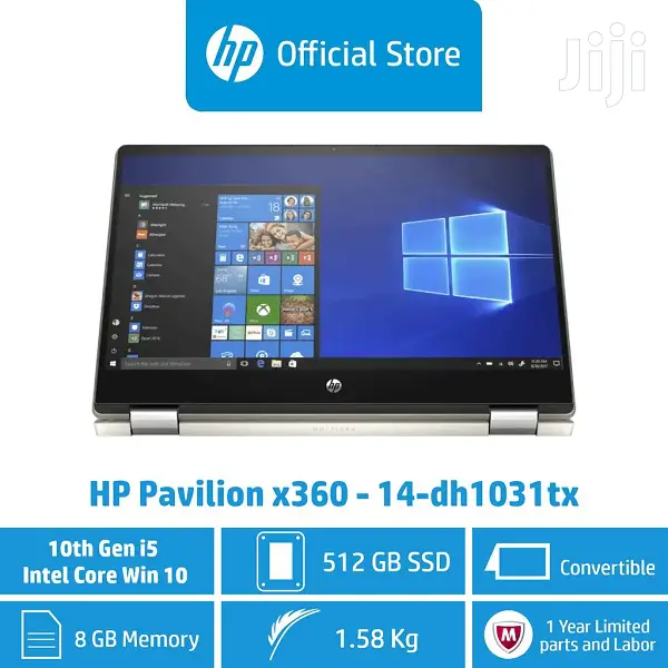 New Laptop HP Pavilion X360 8GB Intel Core I5 SSD 256GB