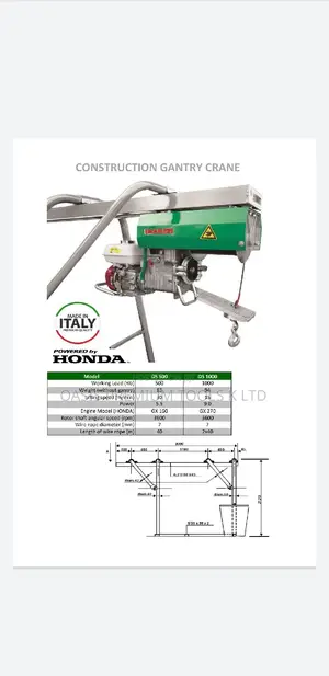 Concrete Hoist 1 Ton DS1000 MAKER Italy