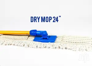 24" Dry Mop With Metallic Handle.