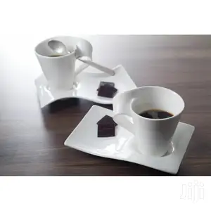 New Wave Coffee Mugs and Saucer