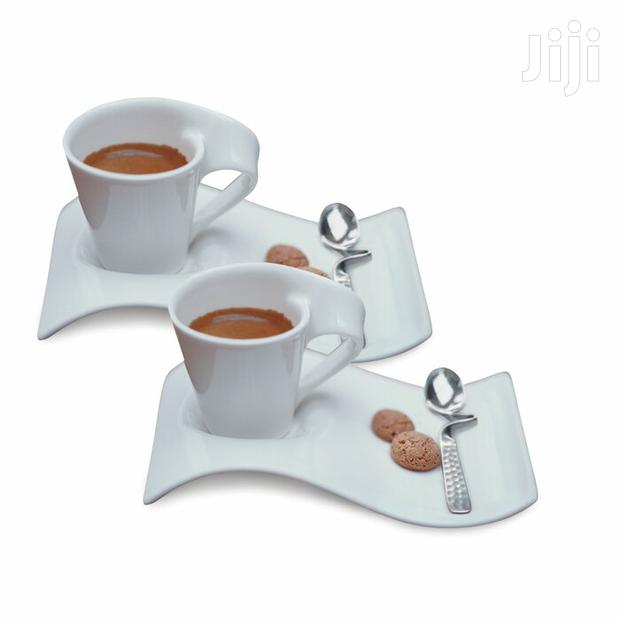 New Wave Coffee Mugs and Saucer