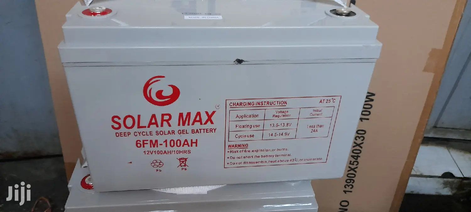 Solarmax Deep Cycle Solar Gel Battery 12v 100ah 10hr