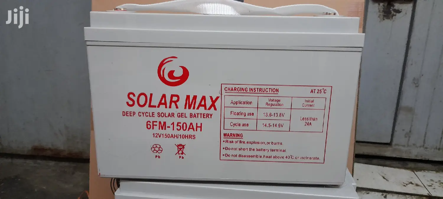 Solarmax Deep Cycle Solar Gel Battery 6fm- 150ah