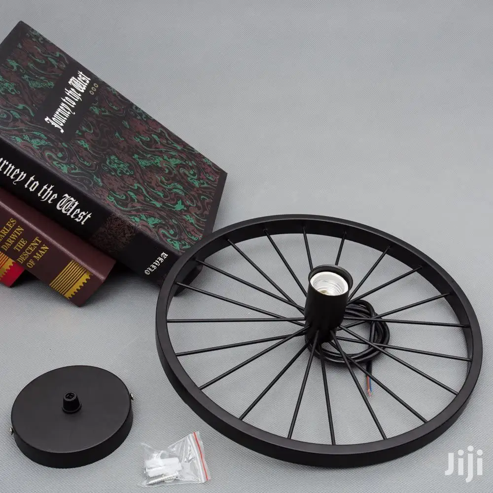 Wheel Shaped Pendant Light
