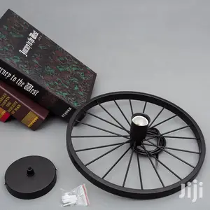 Wheel Shaped Pendant Light