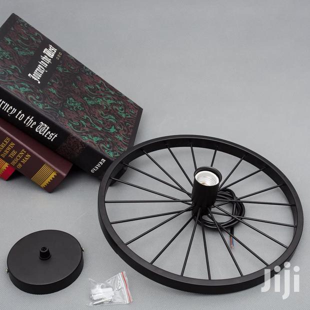 Wheel Shaped Pendant Light - thumbnail 2