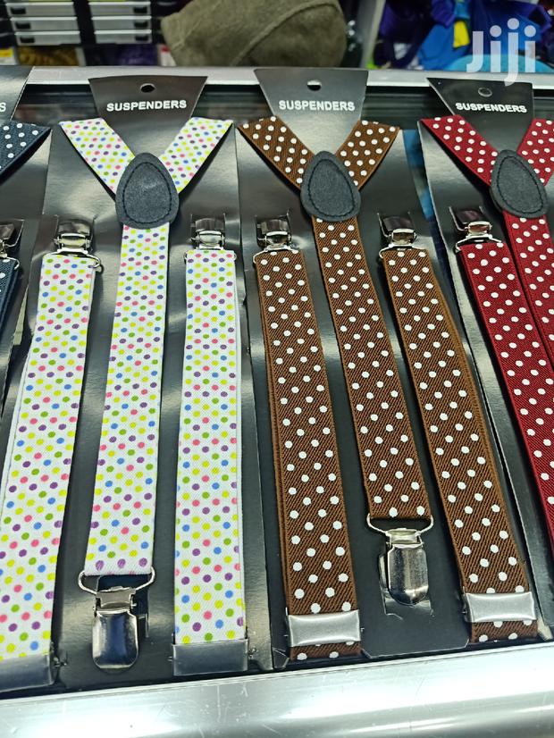 Polycadot Maroon Suspenders - thumbnail 4