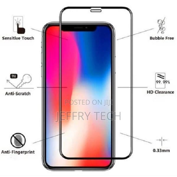 Protective Tempered Glass Screen Protector for iPhone X - Bl - thumbnail 2