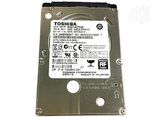 320GB Toshiba Internal Hard Disk - main view