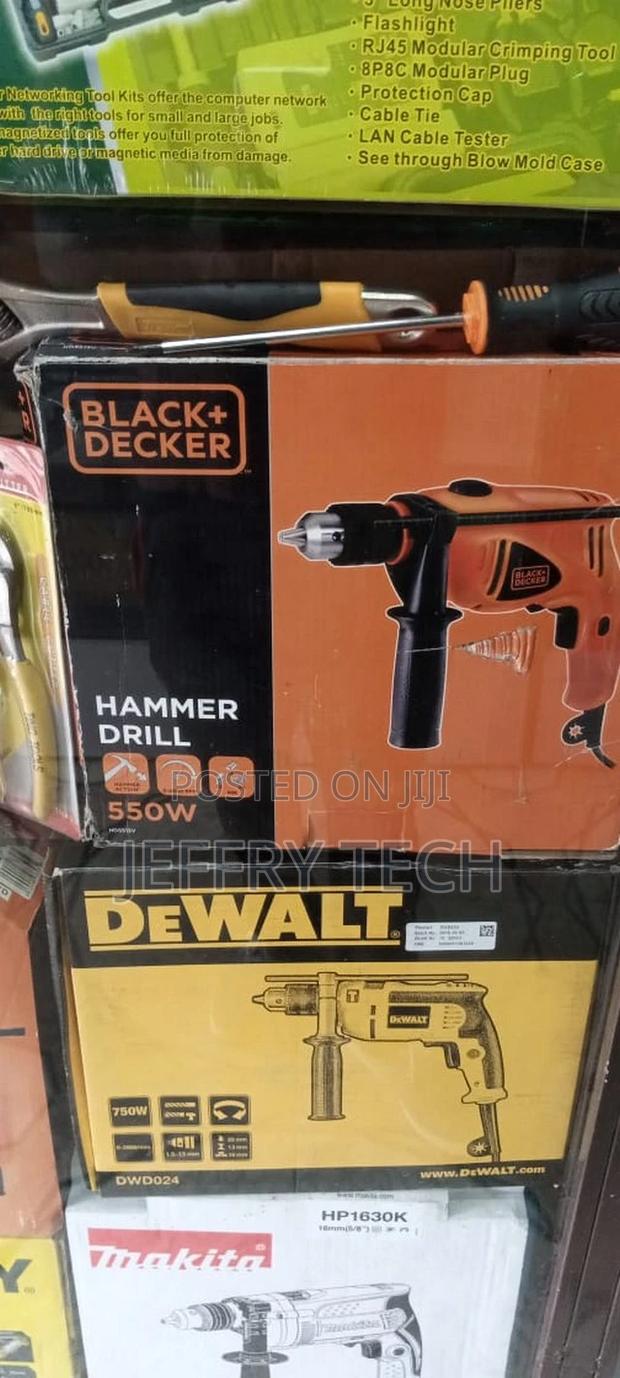 Black & Decker - 550W 1cm Variable Speed Hammer Drill - main view