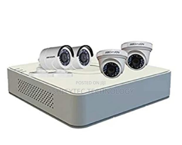 Hikvision 1MP HD Cameras Combo KIT 2 Dome+2 Bullet With 4 Ch