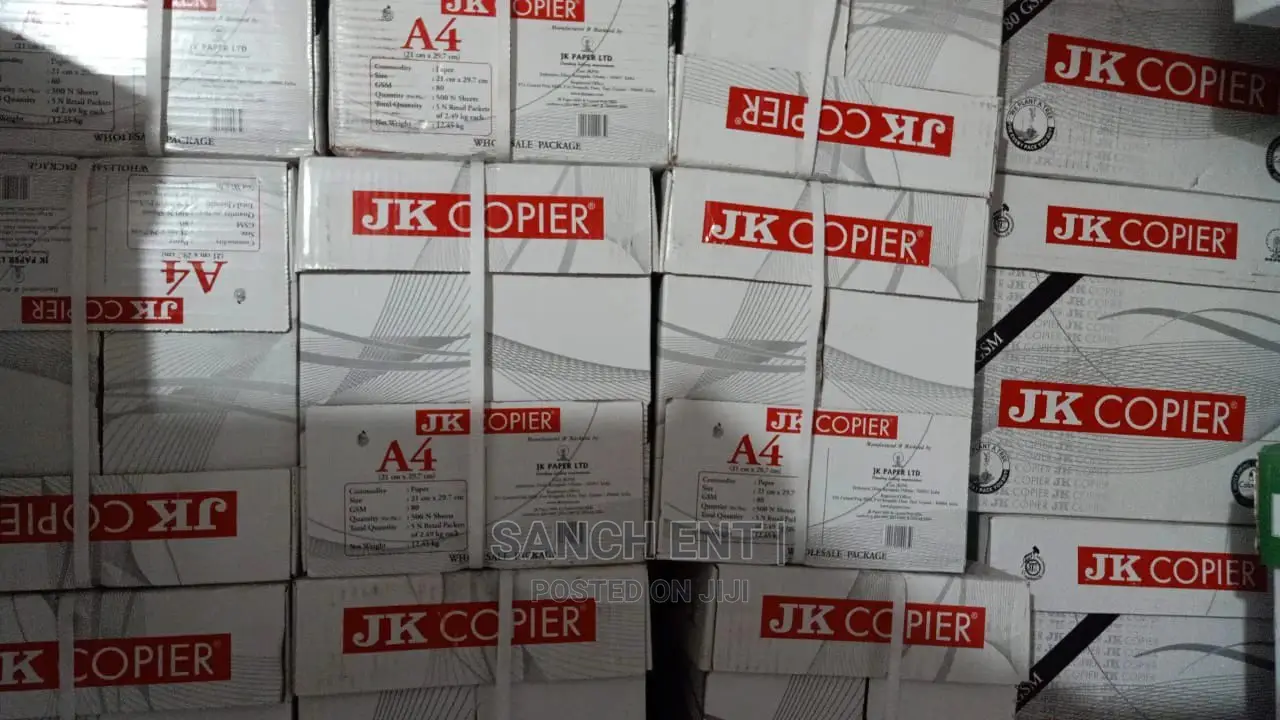 A4 JK Copier Photocopy Papers in Nairobi Central Stationery, Sanch
