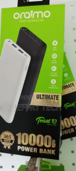 Oraimo Toast 10 OPB-P106D Ultimate Slim 10000mah Power Bank