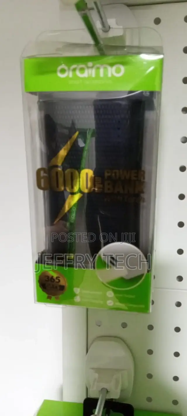 Oraimo 6000 Mah Power Bank Brand New, With Touch