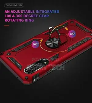 Galaxy A90 5G Case Slim 360 Rotation Metal Ring Holder Kicks