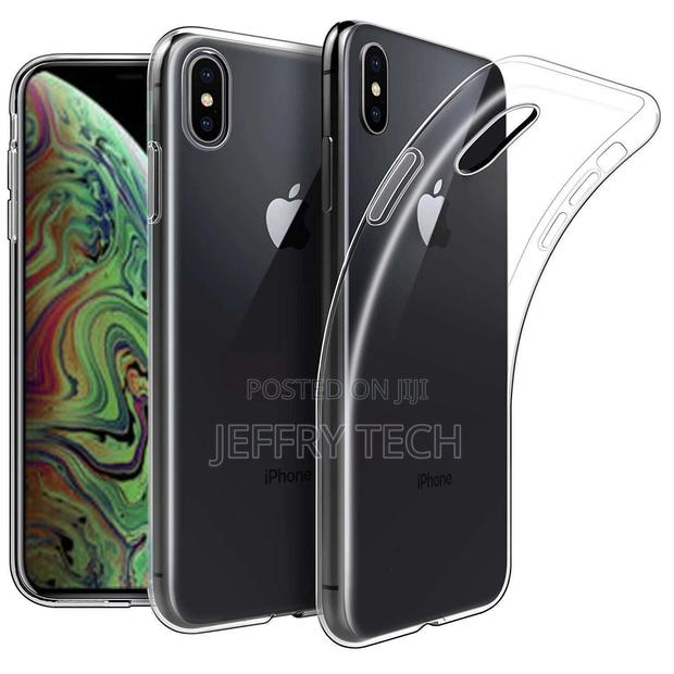 For Apple iPhone XS Max (6.5") Case Clear Gel Cover and Glas