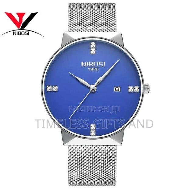 Nibosi Men Silver Watch - thumbnail 4