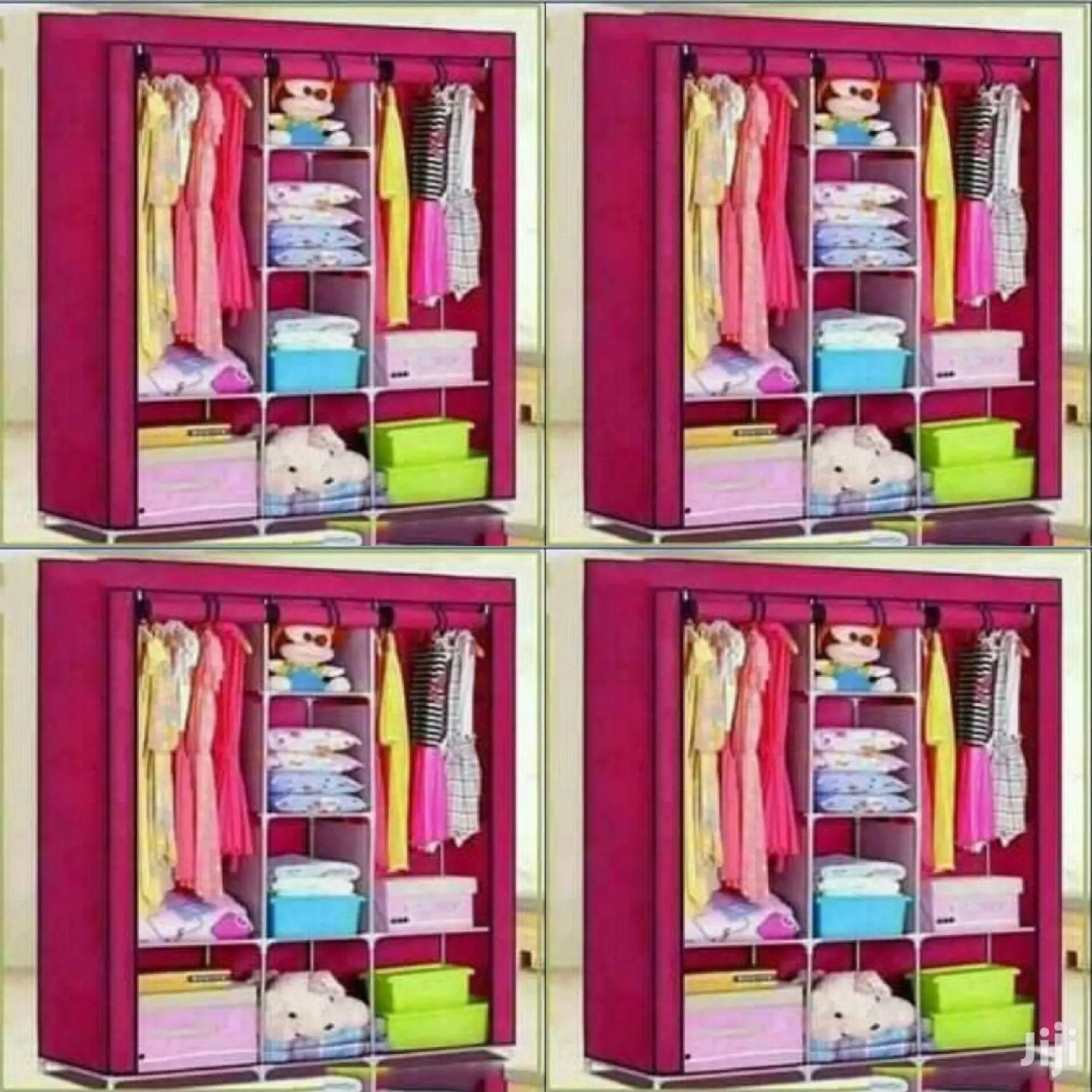 3 Column Portable Wardrobe