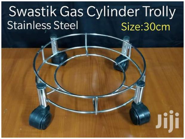 30cm Stainless Steel 2cylinder Trolley - main view