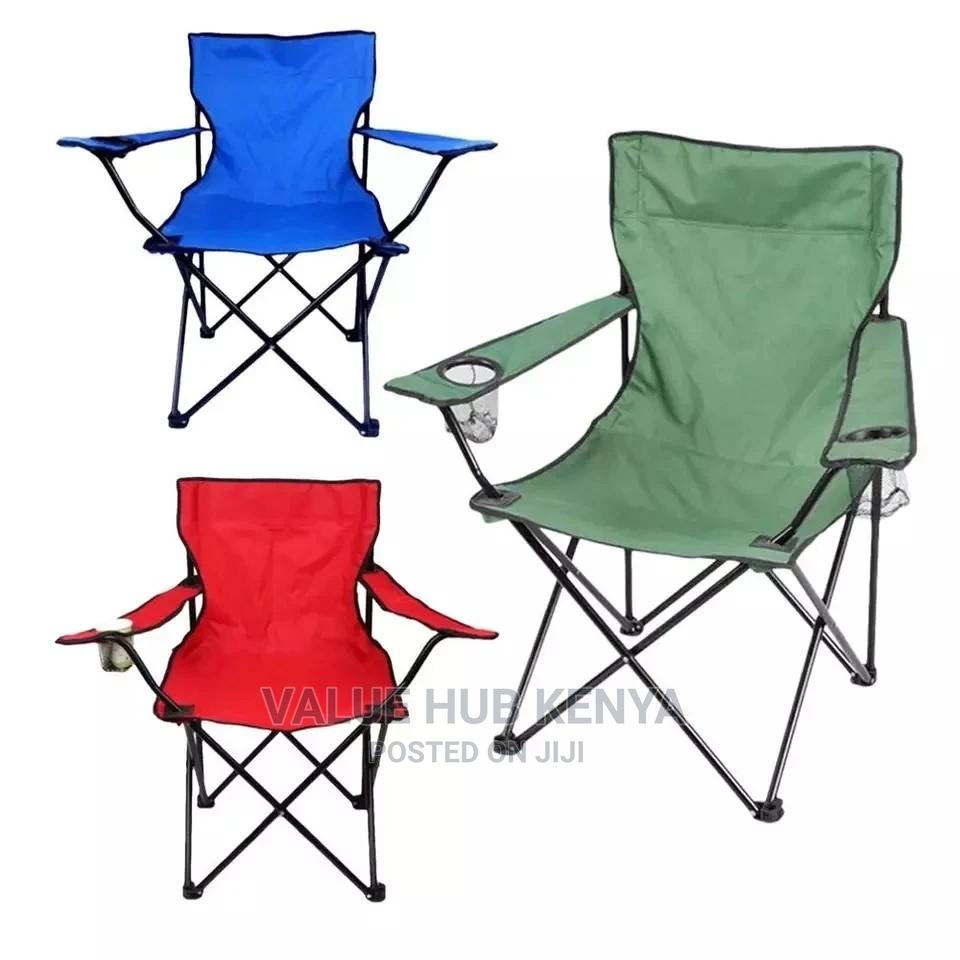 Camping Chairs (Canvas Hard Metal) Supports . 150kg. in Nairobi Central
