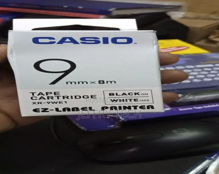 Casio XR-9WE1 Label Printer Tape