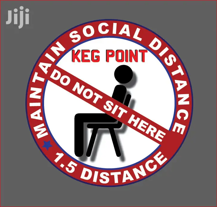 Keep Distance Floor Sticker