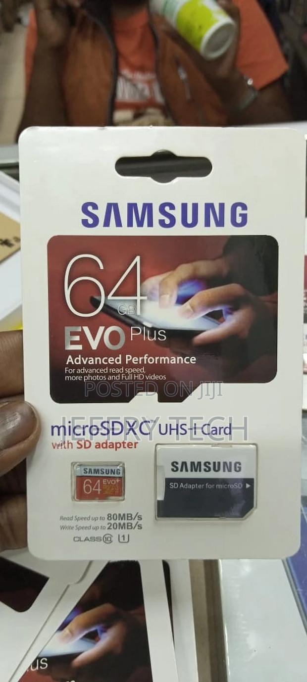 64gb Memory Card Samsung Micro Sdxc Evo PLUS + SD Adapter - main view