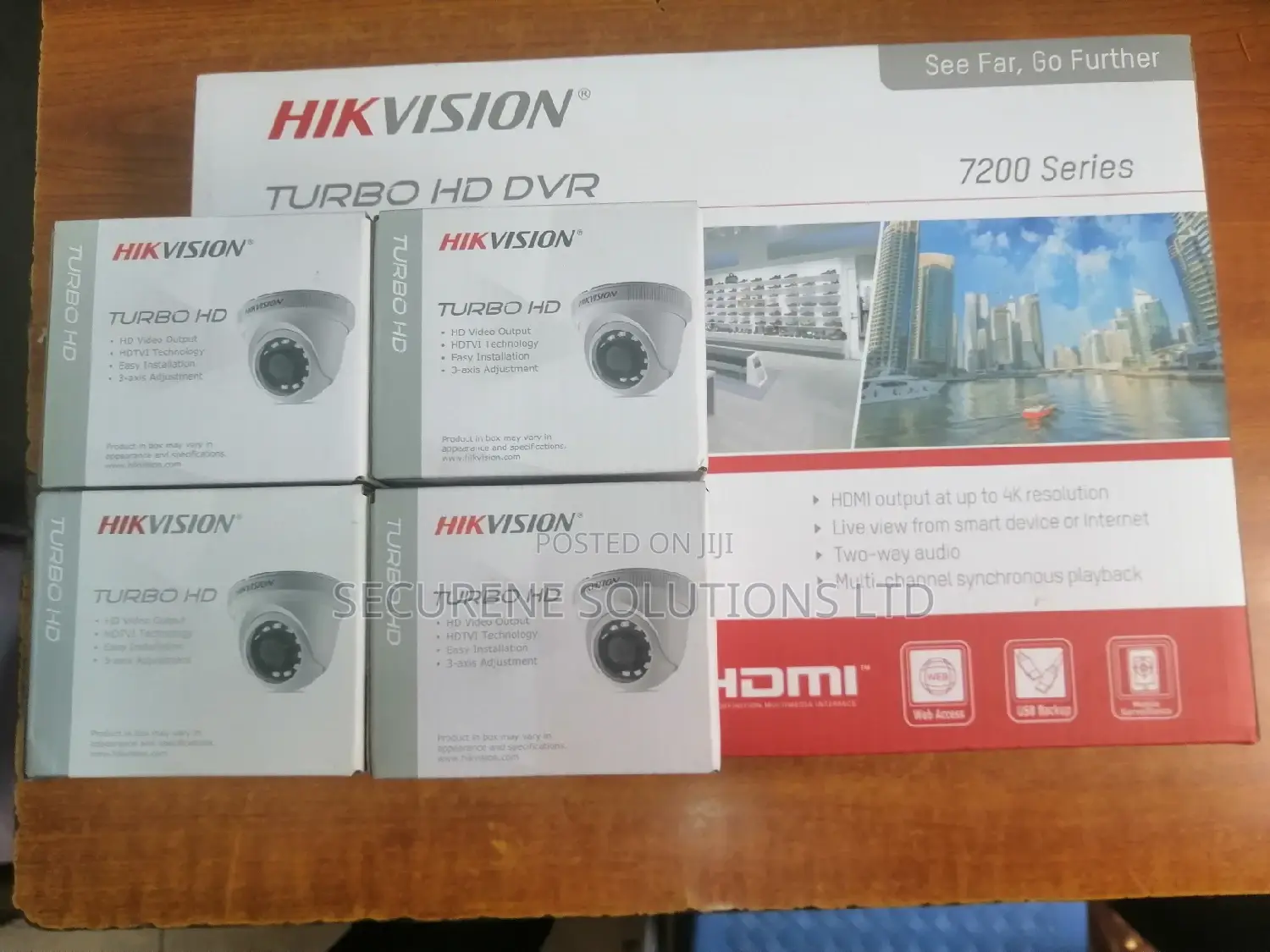 1080p Hikvision 4 Cameras Kit Dome Or Bullet Cameras