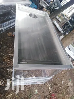 Deep Stainless Steel Kitchen Worktable