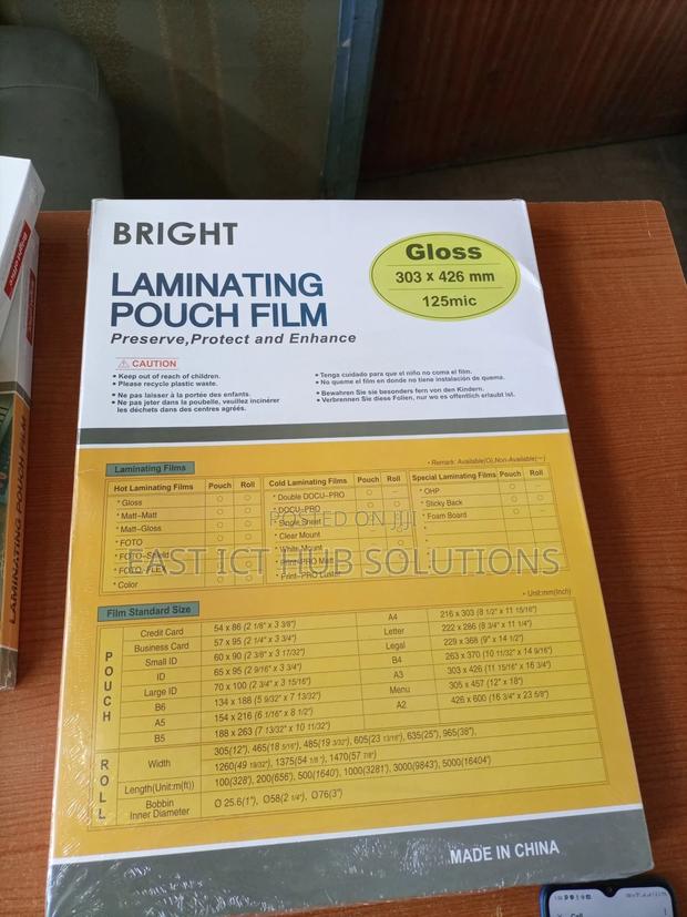 Premium Clear A3 Lamination Pouches . Quality - main view