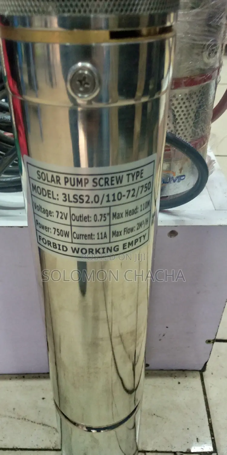 Solar Submersible Pump Screw Type Pump Lift 110M