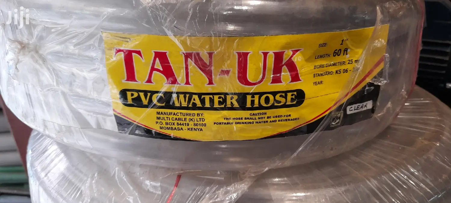 1inch Pvc Clear Water Hose Pipe 20m in Nairobi Central Plumbing