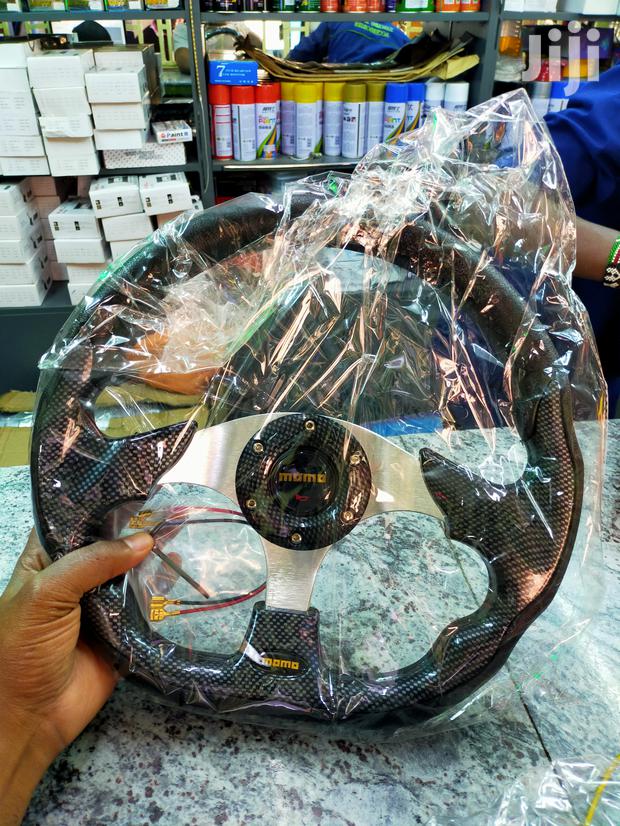 Sport Steering Wheel Carbon Fiber Momo