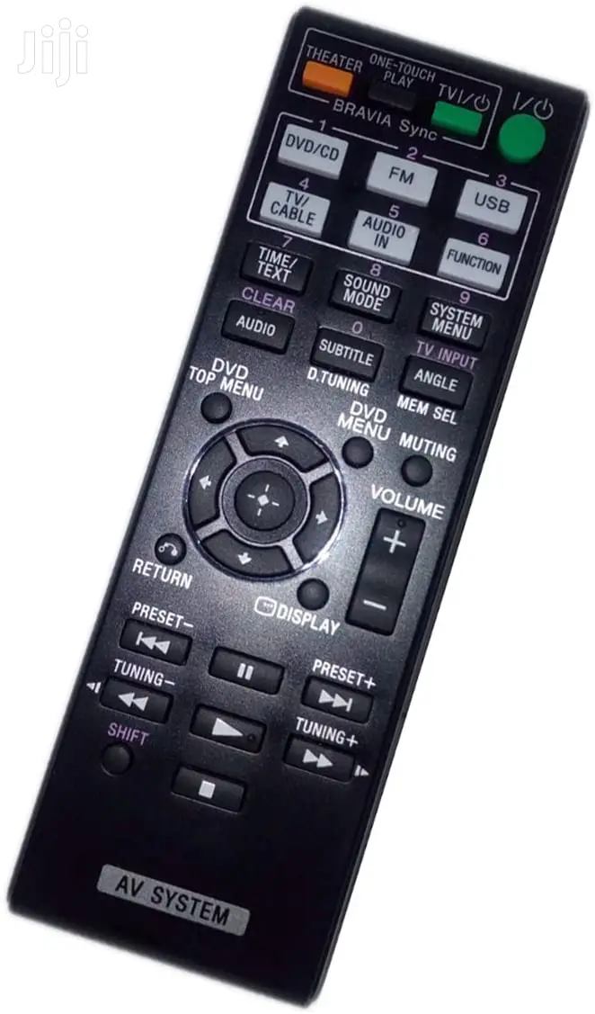 Sony AV Audio/ Video Receiver Hometheater Systerm Remote.
