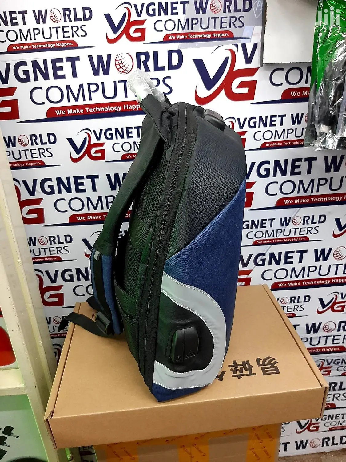 Antitheft Backpack Bags With Aluminium Handle