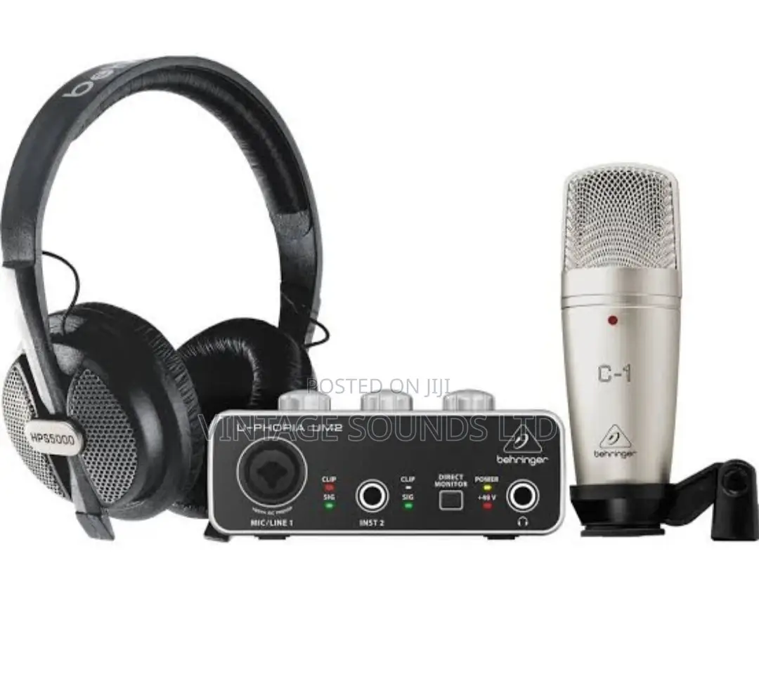 Behringer U-Phoria Recording Bundle Set