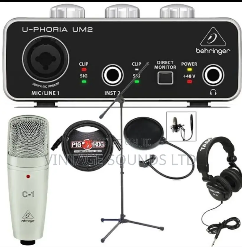 Behringer U-Phoria Recording Bundle Set