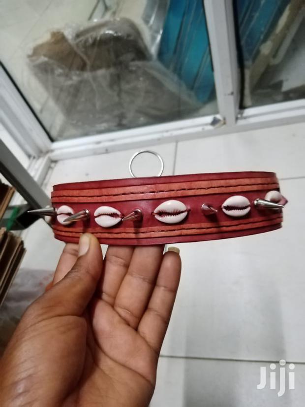 Custom Made Leather Dog Collars - main view