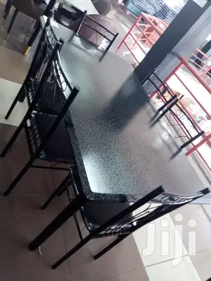 Ideal Black 6 Seater Dining Table