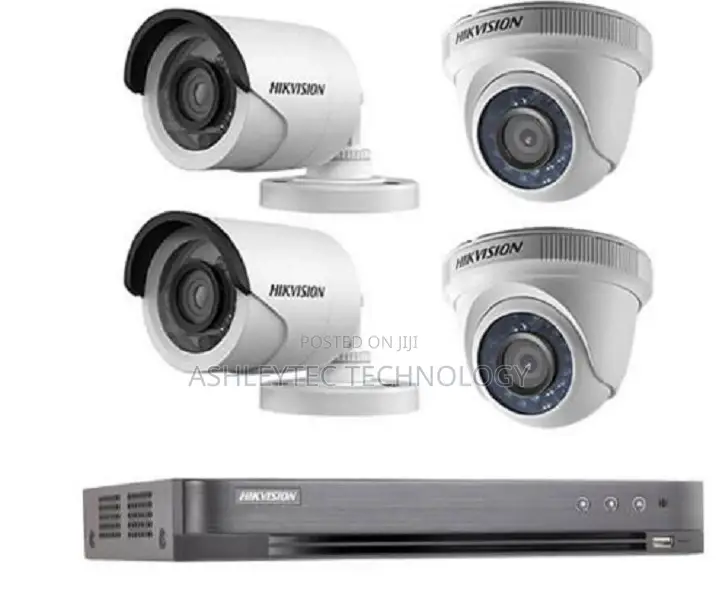 4 CCTV Cameras Complete System Package Sales And Installatio