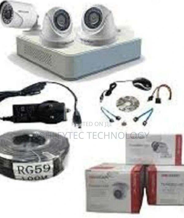 Three CCTV Camera Complete With Installation