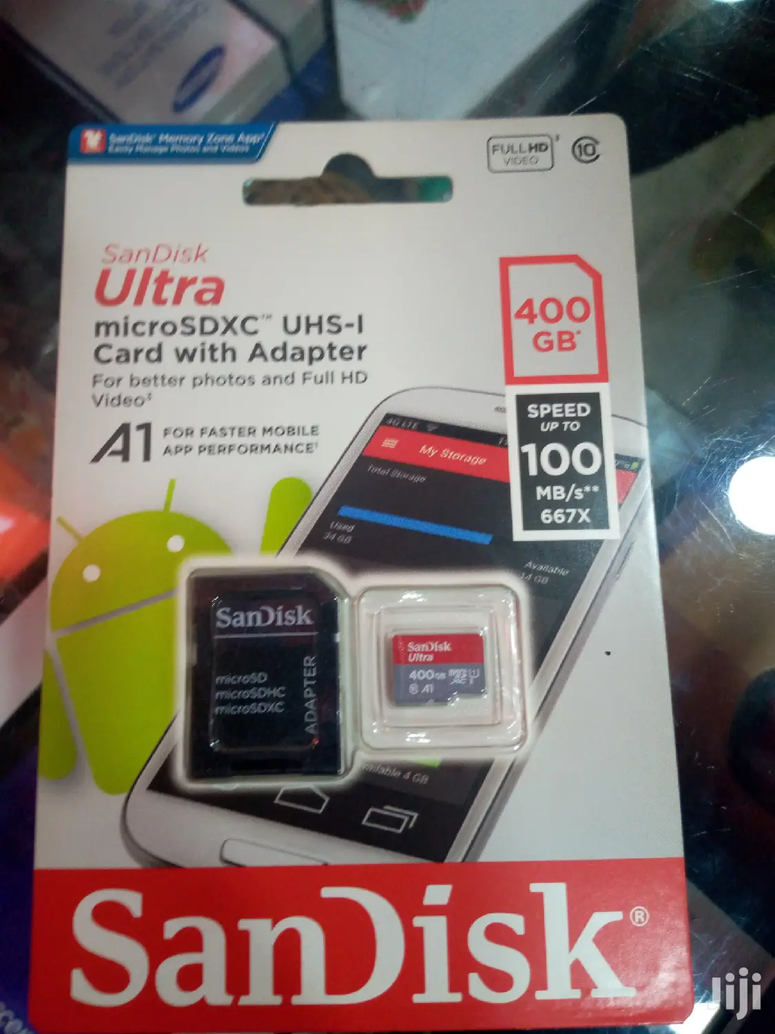 400 GB Sandisk Memeory Card.