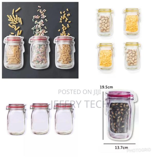 Mason Jars Shaped Reusable Freezer Bags