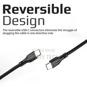 Promate POWERBEAM-CC2.BL 2m 60W USB-C To USB-C Cable With Po