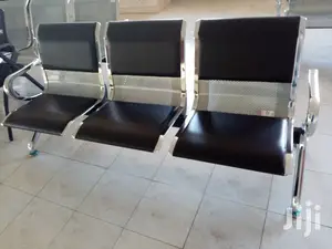 Black Padded Linked Bench